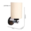 Devansh Metal Electric Wall Light in off-white Colour with off-white Shade Count of 1 Light