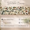Traditional Kalamkari Botanical Canvas Wall Art 12 x 46 Inch