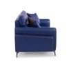 Meagan 2 Seater Leatherette Sole in Blue Colour