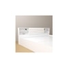 Kaito Engineered Wood Queen Size Bed In White Finish