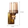 Colfax Designer Trim Double Glass Wall Light