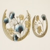 W-Yoko Abstract Metal Wall Decor in Multicolor Set of 2