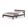 Roverb Engineered Wood Wenge Finish King Size Bed Without Storage