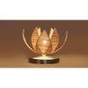 Rose Bamboo Table Lamp With Steel Base
