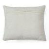Ozaan Ivory Embroidered Linen Cushion Cover 18X18 Inches