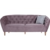 Scandinavian Huayra Three Seater Sofa Natural Wood Finish