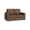 Apollo Compact High Back 2 Seater Fabric Sofa in Mocha Colour