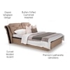 Cambert Premium Leatherette King  Size Bed With Hydraulic Storage (Mushroom Brown Colour)