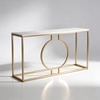 Splendour Metal Console Table in Gold Colour