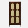 Selvian Solid Wood  Tall Cabinet In Tobacco Colour