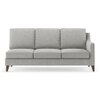 Abbey Sectional Sofa (Colour : Vapour Grey, Cushion : Hard, Seater : Left Aligned 3 Seater + Left Aligned Chaise)