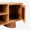 Luna Solid Wood TV Unit in Brown Colour