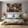 The Castle Decor Dance Wall Painting Wooden Framed Digital Painting 27x48 Inch