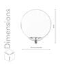 Moon Shine Brass and Frosted White Wall Light