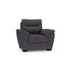 Adelaide Essential 1 Seater Fabric Sofa in Steel Colour
