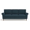 Oxford 3 Seater Fabric Sofa in Indigo Blue Colour