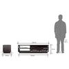 Zephyr Solid Wood TV Unit in Mahogany Finish
