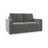 Apollo 2 Seater Fabric Sofa in Ash Grey Velvet Colour