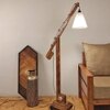 Angler Beige Jute Floor Lamp with Beige Jute Base