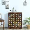 Rangrez Sheesham Wood Bar Cabinet in Provincial Teak Finish