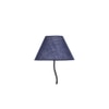 Kira Zig Zag Iron Floor lamp with Jute Conical Blue shade (Z41)
