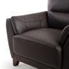 Johanna 1 Seater Leatherette Sole in Choco Brown Colour