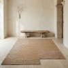 Jaipur Rugs Soft Geometric Jute Dhurrie Rug Brown 5x7 ft in Peach and Mocha