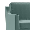Abbey Sofa Set (Colour : Dusty Turquoise Velvet, Cushion : Hard, Seater : 3+1+1)