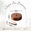 Classic Acacia Wood Roti Box With Tong Copper
