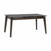 Scandinavian Fortis Extendable Dining Table Walnut Finish