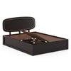 Nimbus Solid Wood Queen Size Bed With Box Storage (Mahogany Finish)