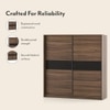 Avalon Engineered Wood 2 Sliding Door Wardrobe in Chocolate Oak Finish