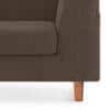 Rubik Essential 3 Seater Fabric Sofa in Daschund Brown Colour