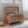 Rhodes Solid Wood Bench In Amber Walnut Finish