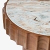 Doric Solid Wood Coffee Table in Brown Colour