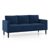 Liverpool 3 Seater Fabric Sofa in Delft Blue Colour