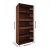Mobley Display Bookcase Walnut And Frosty White