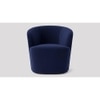 Aron Accent chair Velvet in Navy Blue Color