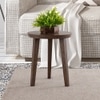 Metalsmith Solid Wood Side Table in Walnut Finish
