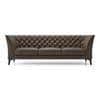 Weston 3 Seater Luxury Italian Leather Sofa In French Roast