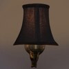 Devansh Gold Antique Wall Mounted Lamp With Black  Cotton Shade