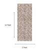 Neulooms Handloom Knotted Reversible Flatweave Runner Rug Chocolate Brown or Ivory 2x12
