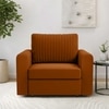 Melano  Pull Out Sofa cum Bed  in Orange Colour
