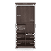 Miller 2 Door Wardrobe With Lock in Two Tone Finish