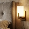 Eliante Modern Wall Lights Mild Steel & Glass Material Antique, Brown & White Finish