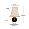 Devansh Gold Wall Mounted Lamp With Beige Jute Shade