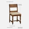 Rangrez Sheesham Wood 4 Seater Dining Set in Provincial Teak Finish