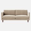 Tharoli Velvet 2 Seater Sofa Cream Colour