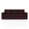 Apollo High Back 3 Seater  Fabric Sofa In Deep Plum Velvet Colour