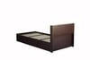 Takeo Engineered Wood Single  Size Bed With Box Storage (Walnut Finish)
